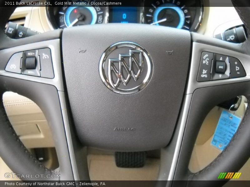 Gold Mist Metallic / Cocoa/Cashmere 2011 Buick LaCrosse CXL