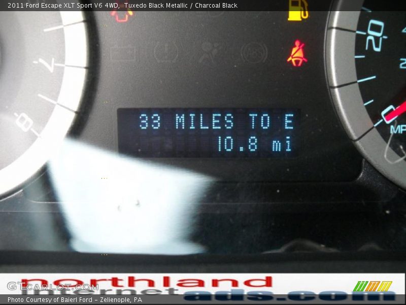 Tuxedo Black Metallic / Charcoal Black 2011 Ford Escape XLT Sport V6 4WD