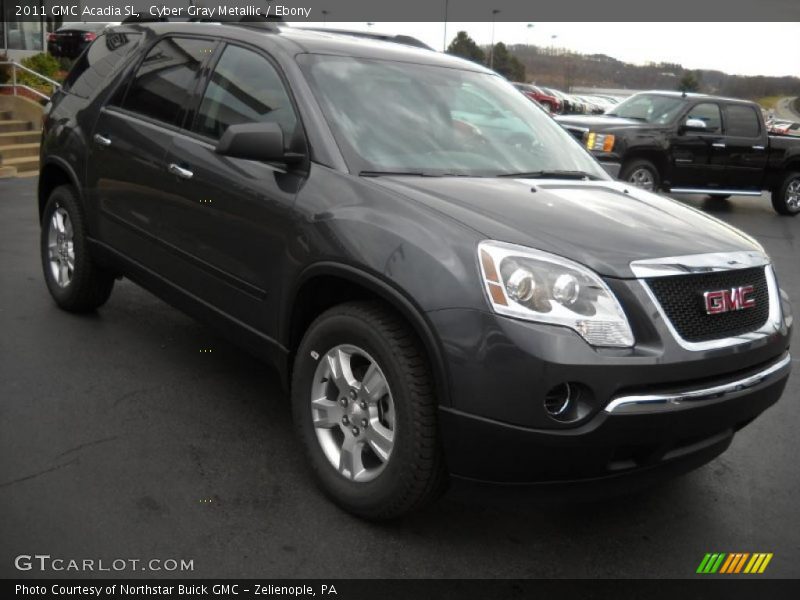 Cyber Gray Metallic / Ebony 2011 GMC Acadia SL