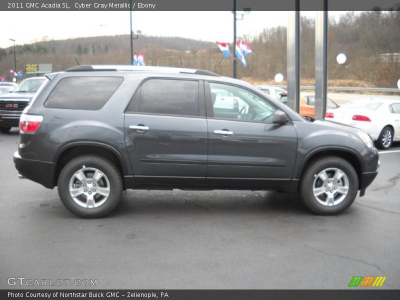 Cyber Gray Metallic / Ebony 2011 GMC Acadia SL