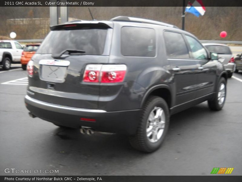 Cyber Gray Metallic / Ebony 2011 GMC Acadia SL