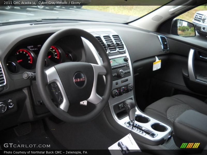 Cyber Gray Metallic / Ebony 2011 GMC Acadia SL