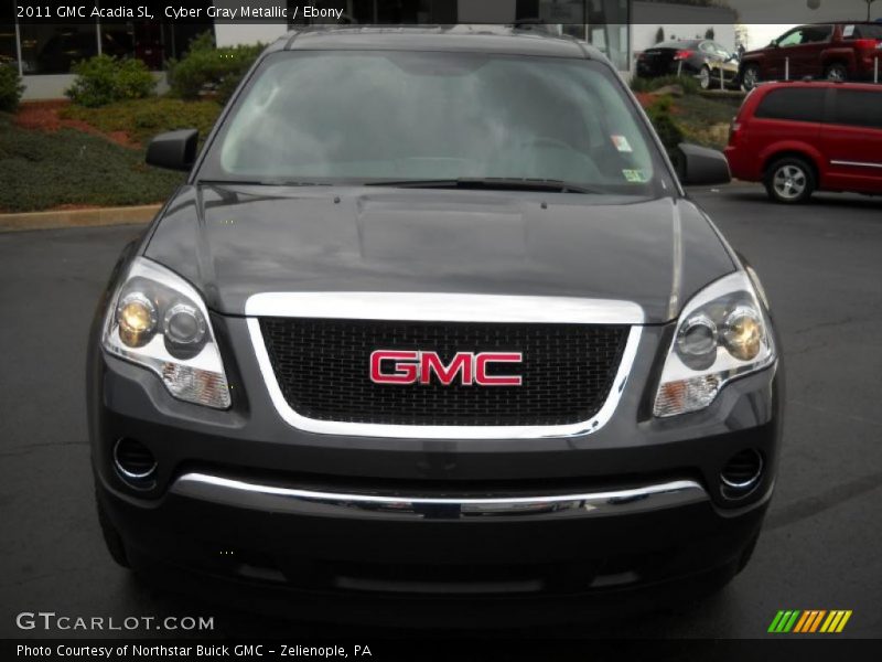 Cyber Gray Metallic / Ebony 2011 GMC Acadia SL