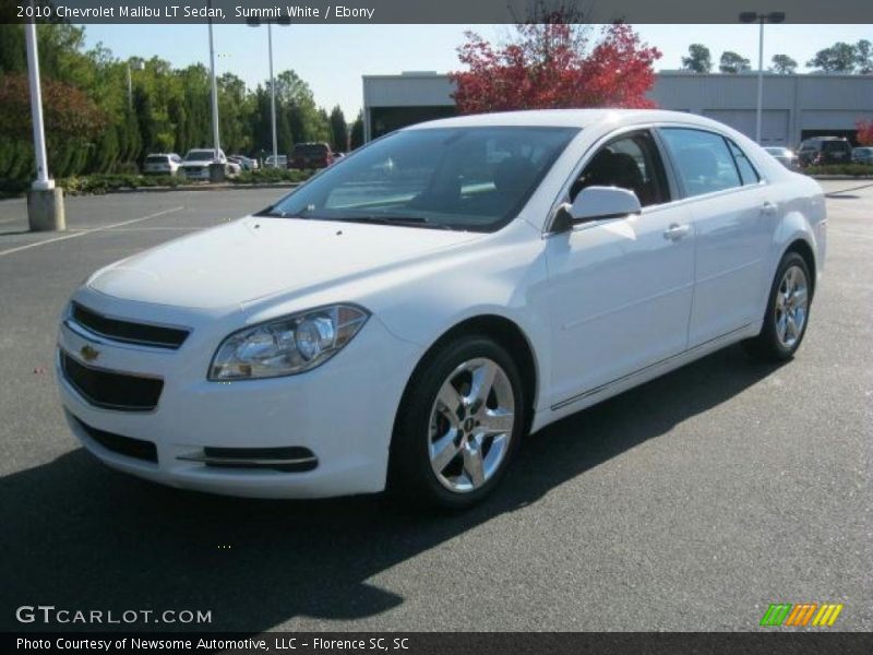 Summit White / Ebony 2010 Chevrolet Malibu LT Sedan