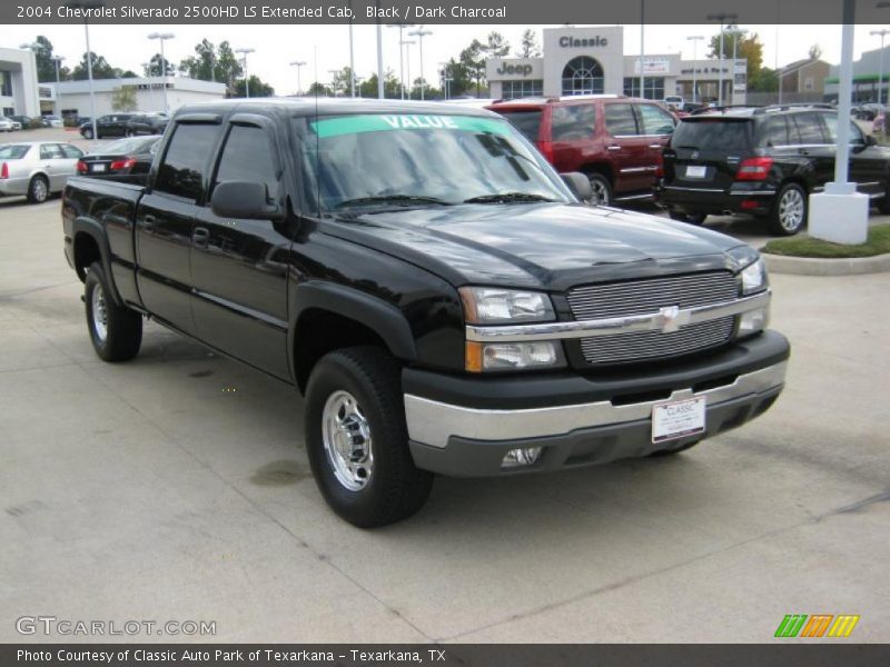 Black / Dark Charcoal 2004 Chevrolet Silverado 2500HD LS Extended Cab