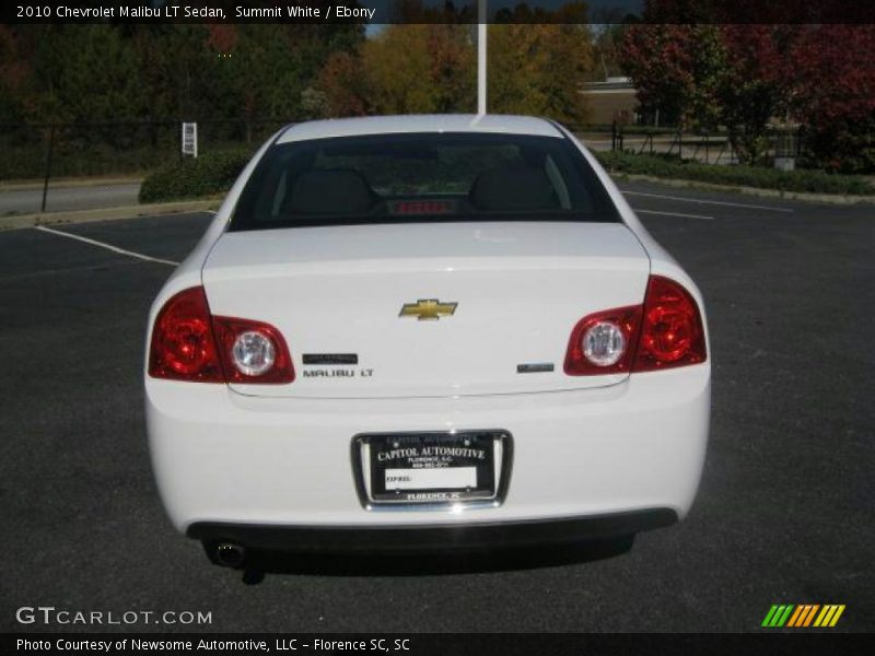 Summit White / Ebony 2010 Chevrolet Malibu LT Sedan