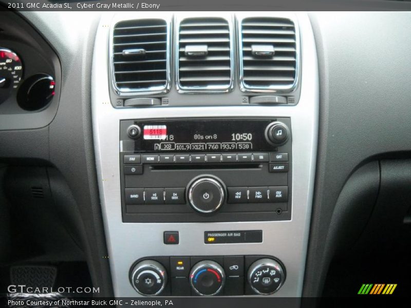 Cyber Gray Metallic / Ebony 2011 GMC Acadia SL
