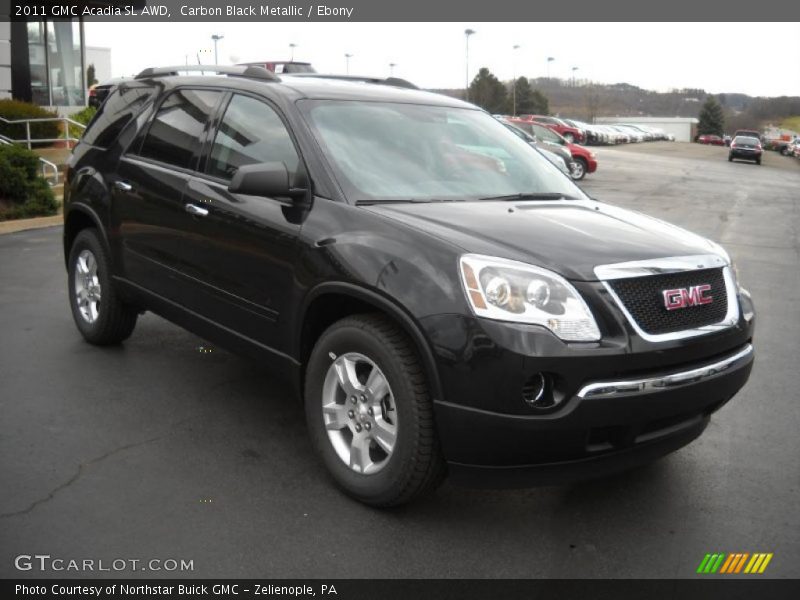 Carbon Black Metallic / Ebony 2011 GMC Acadia SL AWD