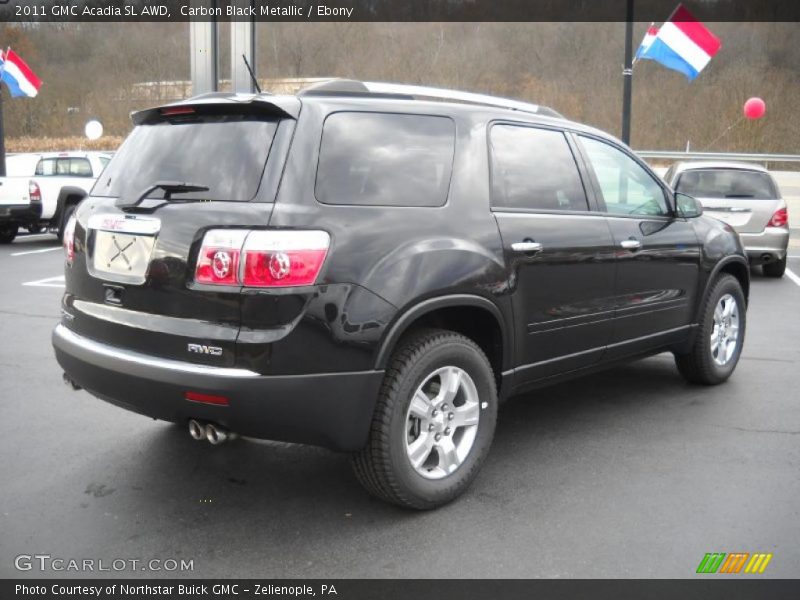 Carbon Black Metallic / Ebony 2011 GMC Acadia SL AWD