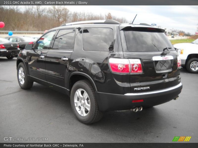Carbon Black Metallic / Ebony 2011 GMC Acadia SL AWD