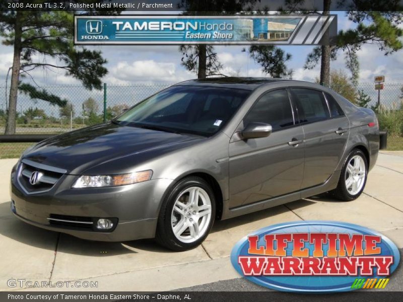 Polished Metal Metallic / Parchment 2008 Acura TL 3.2