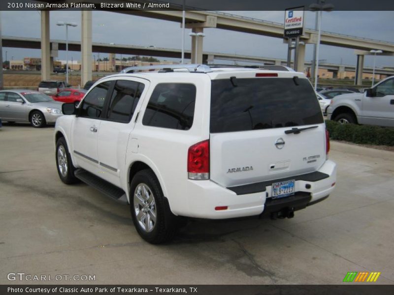 Blizzard White / Almond 2010 Nissan Armada Platinum