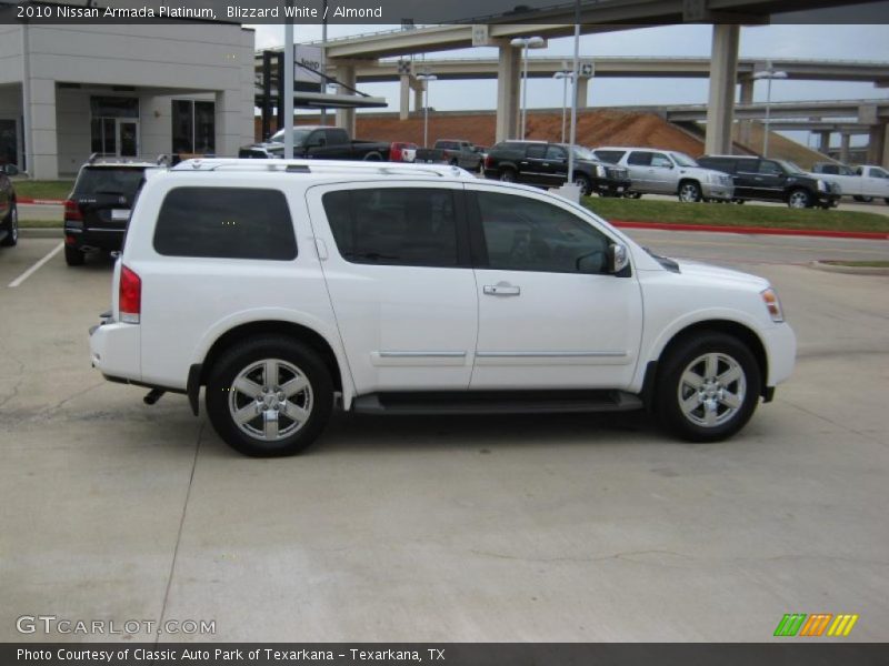 Blizzard White / Almond 2010 Nissan Armada Platinum