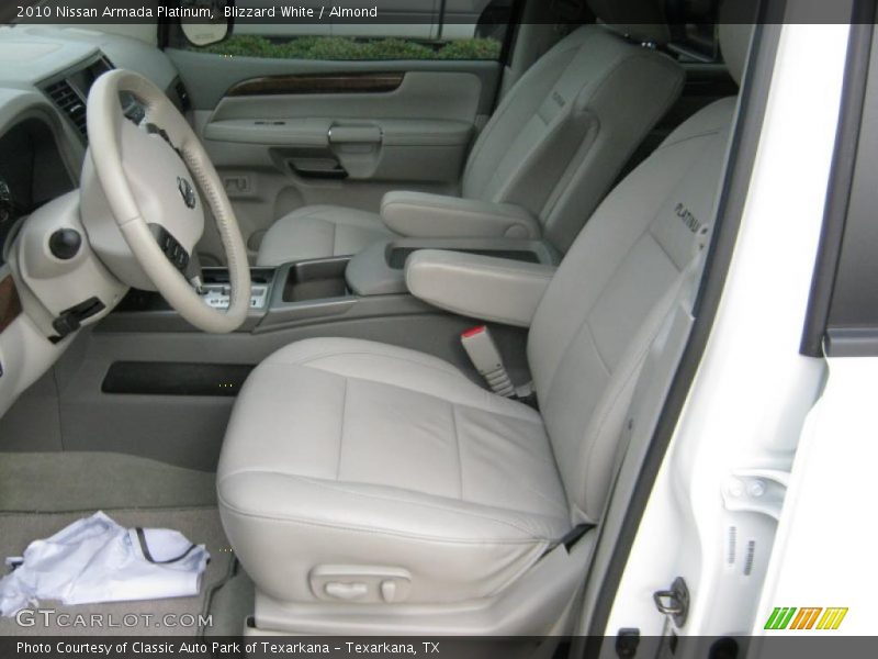 Blizzard White / Almond 2010 Nissan Armada Platinum