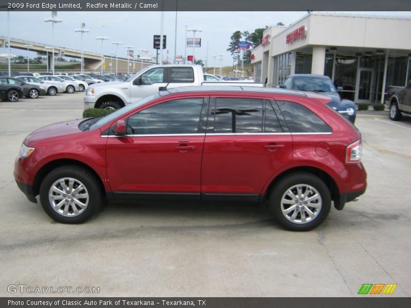 Redfire Metallic / Camel 2009 Ford Edge Limited