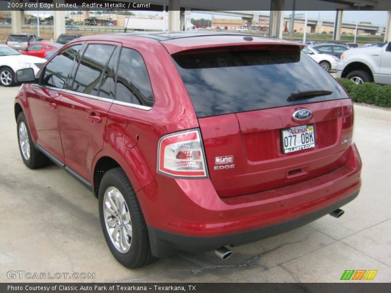 Redfire Metallic / Camel 2009 Ford Edge Limited
