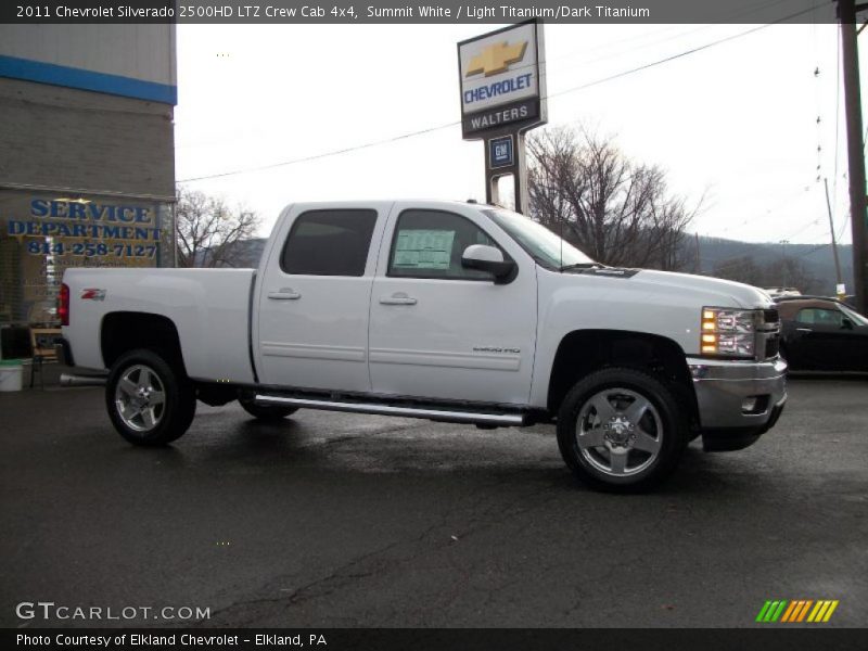 Summit White / Light Titanium/Dark Titanium 2011 Chevrolet Silverado 2500HD LTZ Crew Cab 4x4