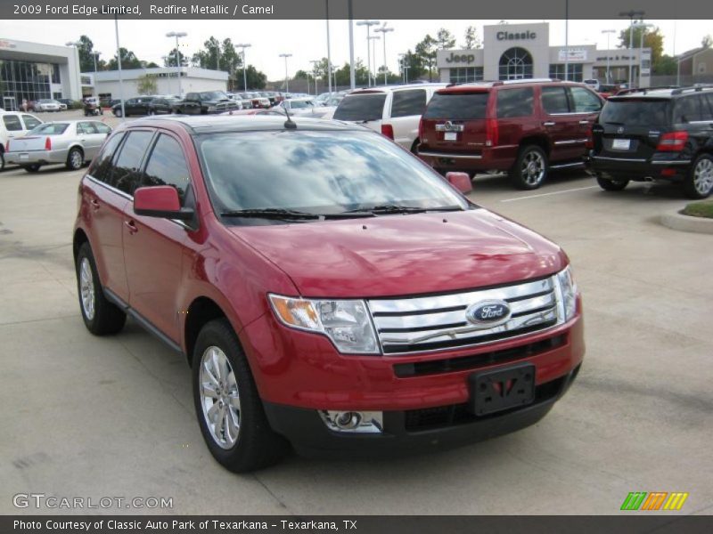 Redfire Metallic / Camel 2009 Ford Edge Limited