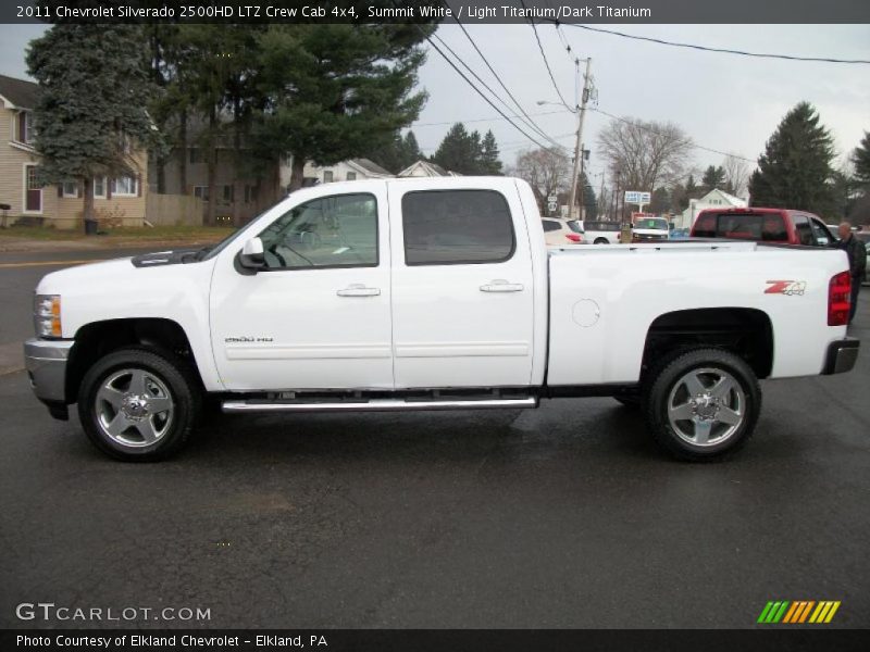 Summit White / Light Titanium/Dark Titanium 2011 Chevrolet Silverado 2500HD LTZ Crew Cab 4x4