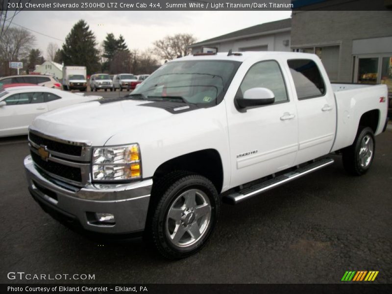 Summit White / Light Titanium/Dark Titanium 2011 Chevrolet Silverado 2500HD LTZ Crew Cab 4x4