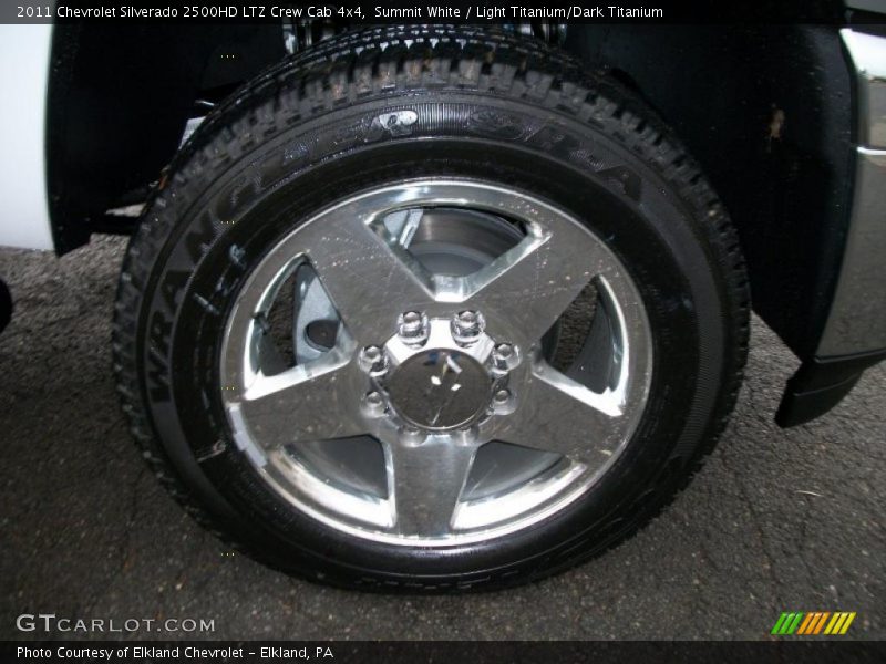 Summit White / Light Titanium/Dark Titanium 2011 Chevrolet Silverado 2500HD LTZ Crew Cab 4x4