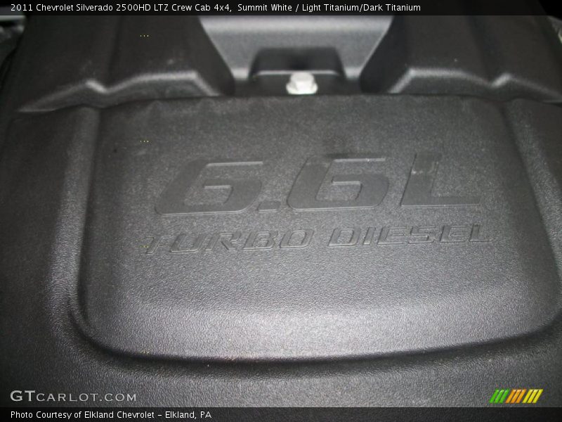 Summit White / Light Titanium/Dark Titanium 2011 Chevrolet Silverado 2500HD LTZ Crew Cab 4x4