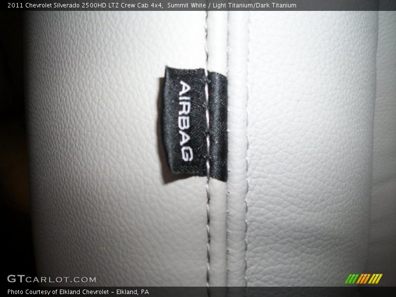 Summit White / Light Titanium/Dark Titanium 2011 Chevrolet Silverado 2500HD LTZ Crew Cab 4x4