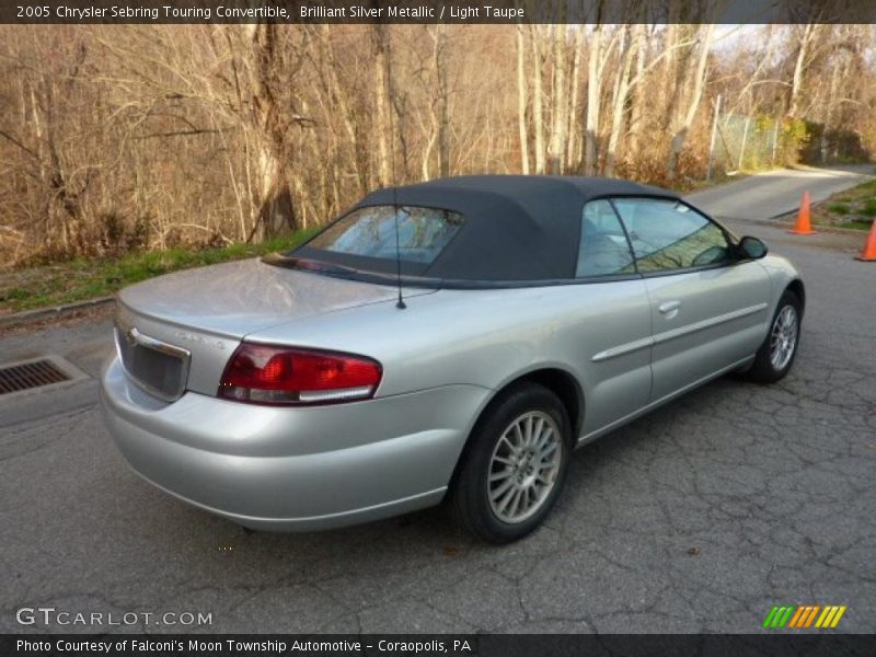 Brilliant Silver Metallic / Light Taupe 2005 Chrysler Sebring Touring Convertible