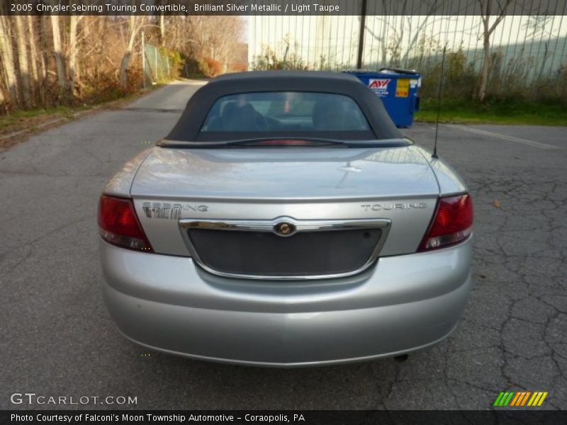 Brilliant Silver Metallic / Light Taupe 2005 Chrysler Sebring Touring Convertible