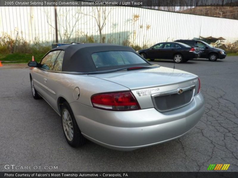 Brilliant Silver Metallic / Light Taupe 2005 Chrysler Sebring Touring Convertible