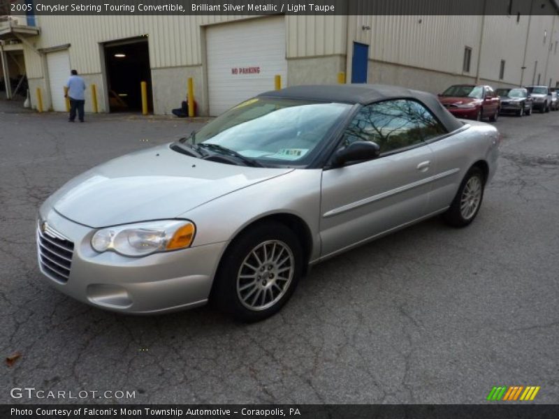 Brilliant Silver Metallic / Light Taupe 2005 Chrysler Sebring Touring Convertible