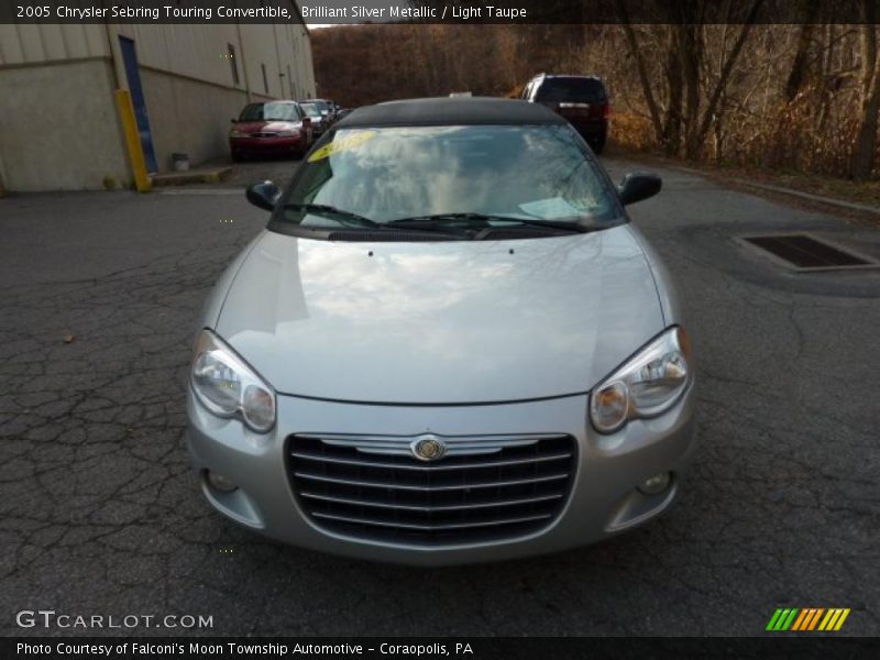Brilliant Silver Metallic / Light Taupe 2005 Chrysler Sebring Touring Convertible