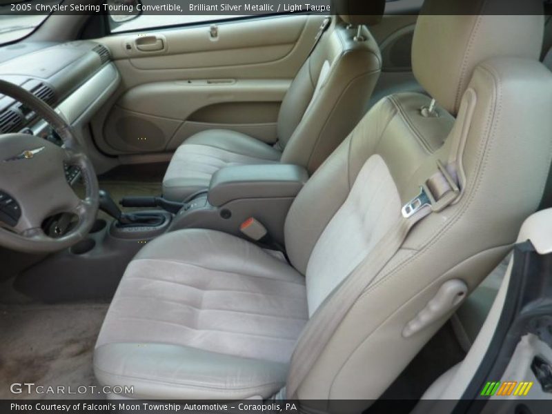 Brilliant Silver Metallic / Light Taupe 2005 Chrysler Sebring Touring Convertible