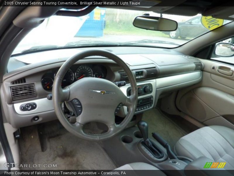 Brilliant Silver Metallic / Light Taupe 2005 Chrysler Sebring Touring Convertible