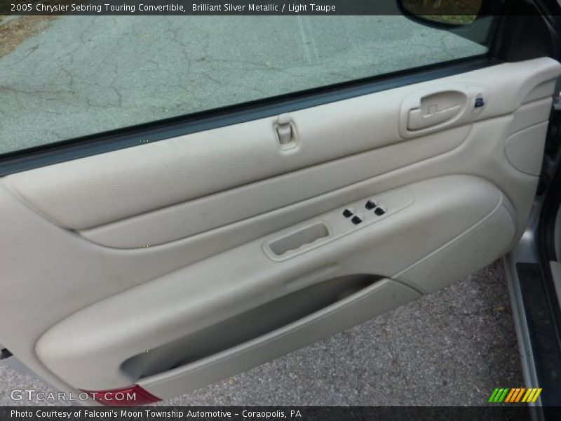 Brilliant Silver Metallic / Light Taupe 2005 Chrysler Sebring Touring Convertible