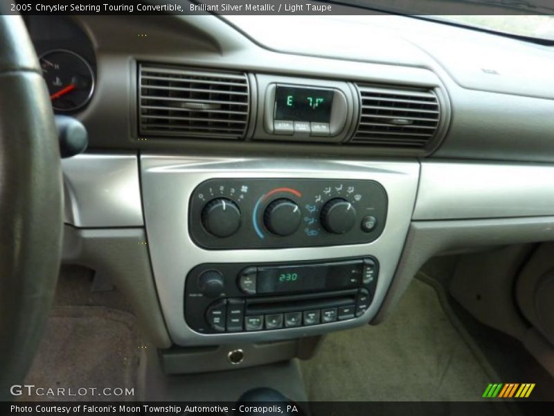 Brilliant Silver Metallic / Light Taupe 2005 Chrysler Sebring Touring Convertible