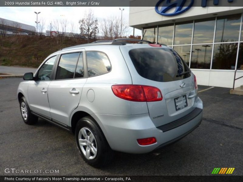 Bright Silver / Gray 2009 Hyundai Santa Fe GLS 4WD