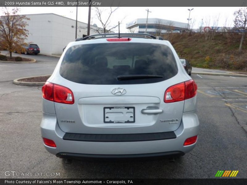Bright Silver / Gray 2009 Hyundai Santa Fe GLS 4WD