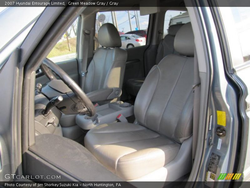 Green Meadow Gray / Gray 2007 Hyundai Entourage Limited