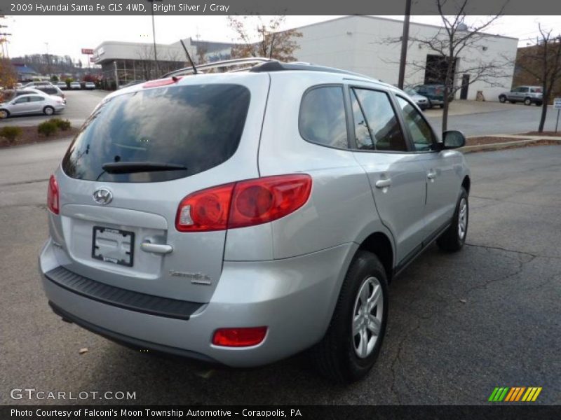 Bright Silver / Gray 2009 Hyundai Santa Fe GLS 4WD