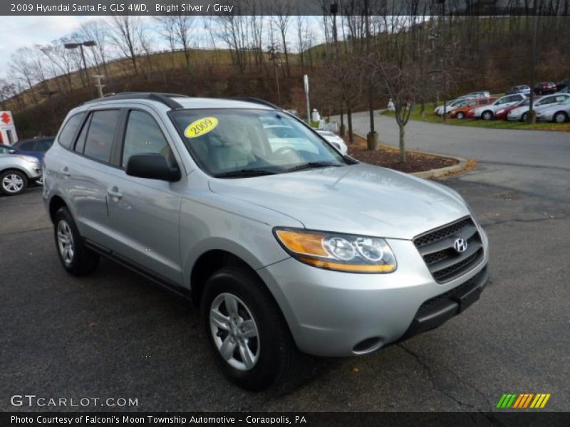 Bright Silver / Gray 2009 Hyundai Santa Fe GLS 4WD
