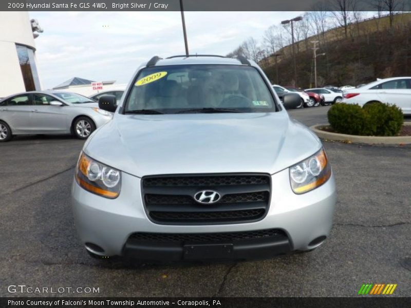 Bright Silver / Gray 2009 Hyundai Santa Fe GLS 4WD