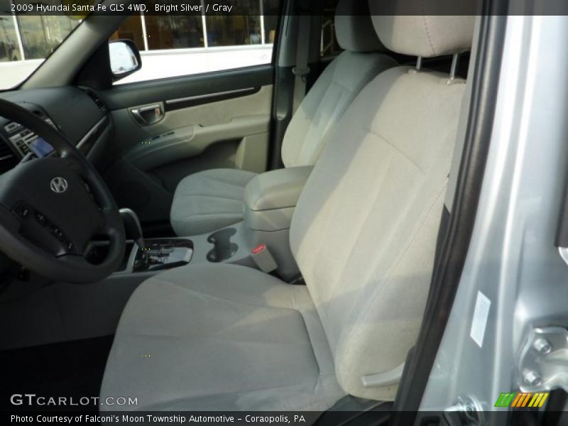 Bright Silver / Gray 2009 Hyundai Santa Fe GLS 4WD
