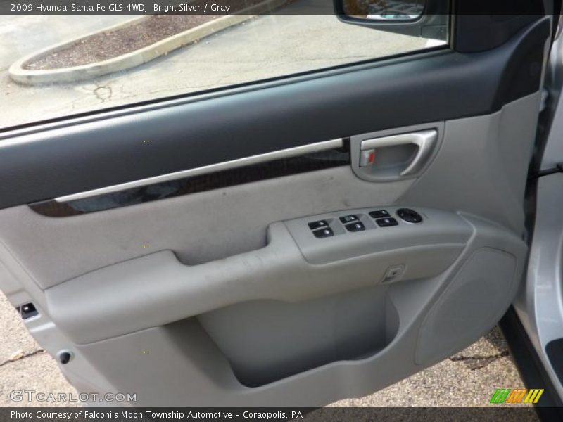 Bright Silver / Gray 2009 Hyundai Santa Fe GLS 4WD