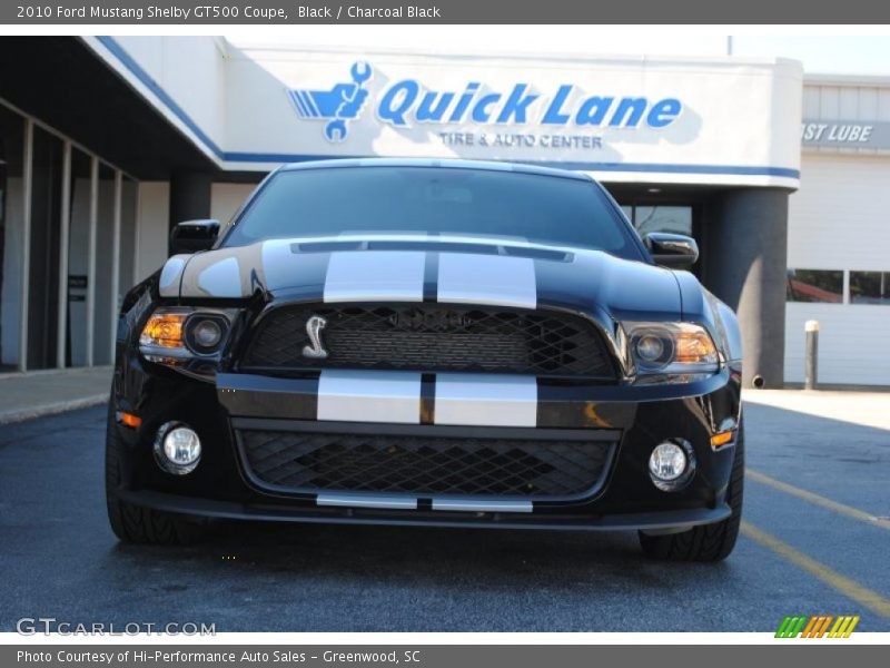 Black / Charcoal Black 2010 Ford Mustang Shelby GT500 Coupe