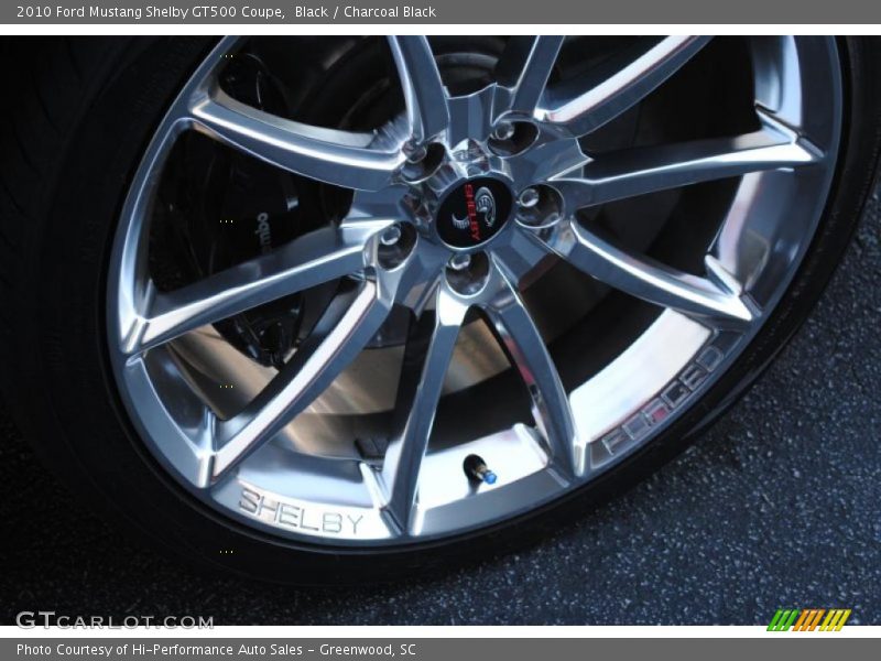 Black / Charcoal Black 2010 Ford Mustang Shelby GT500 Coupe