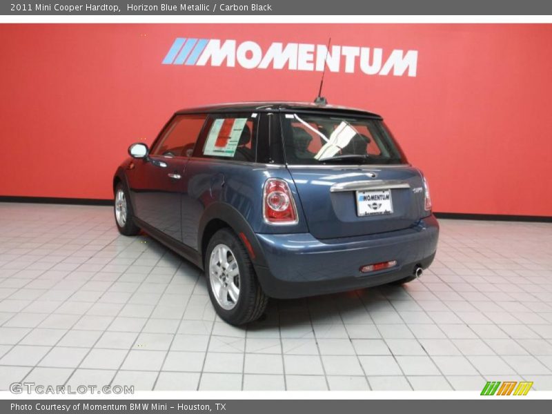 Horizon Blue Metallic / Carbon Black 2011 Mini Cooper Hardtop