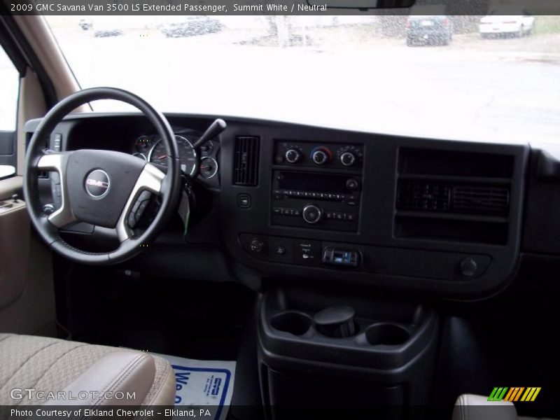 Summit White / Neutral 2009 GMC Savana Van 3500 LS Extended Passenger