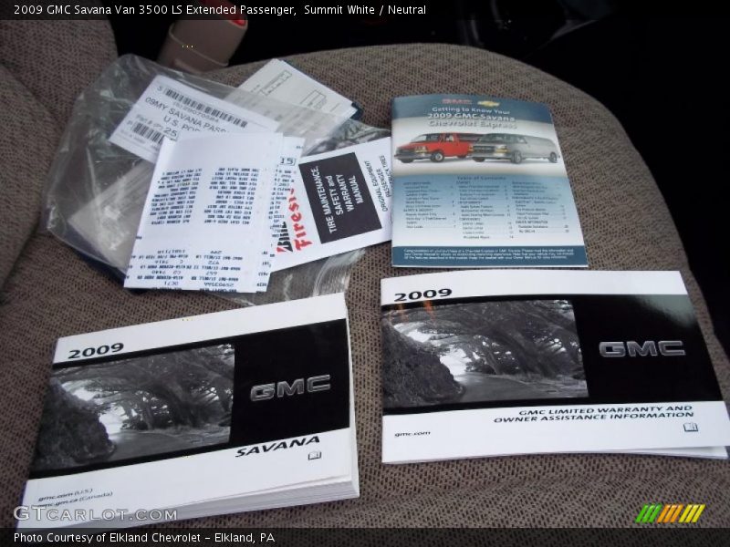 Summit White / Neutral 2009 GMC Savana Van 3500 LS Extended Passenger