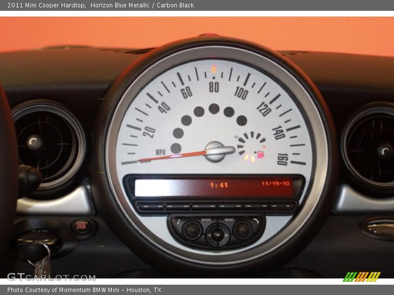 Horizon Blue Metallic / Carbon Black 2011 Mini Cooper Hardtop